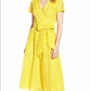 1901 cotton eyelet short sleeves dress